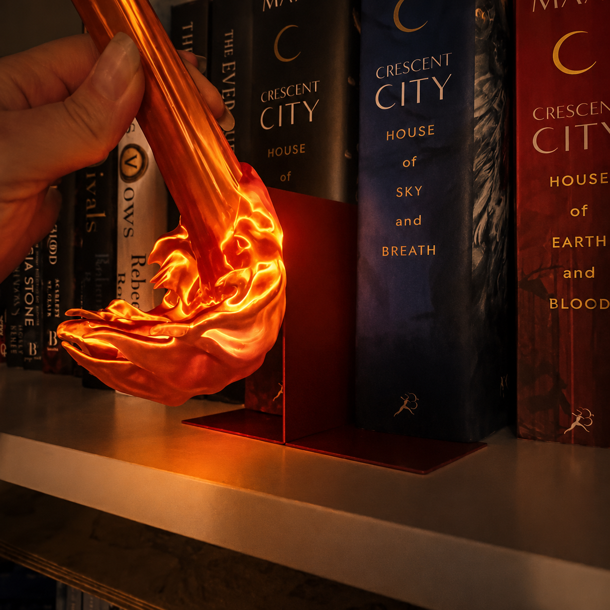 Dragon Flame Book Corner Ornament