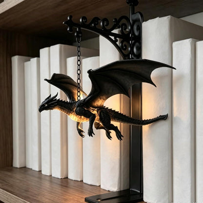 Floating Dragon Bookshelf Lamp