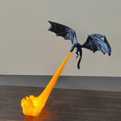 Dragon Nook Flame Bookshelf Corner Ornament
