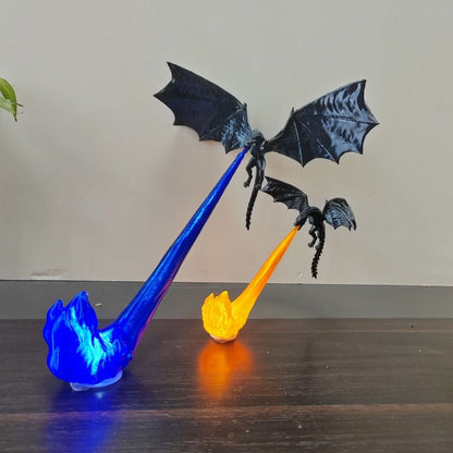 Dragon Nook Flame Bookshelf Corner Ornament