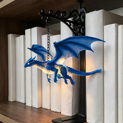 Floating Dragon Bookshelf Lamp