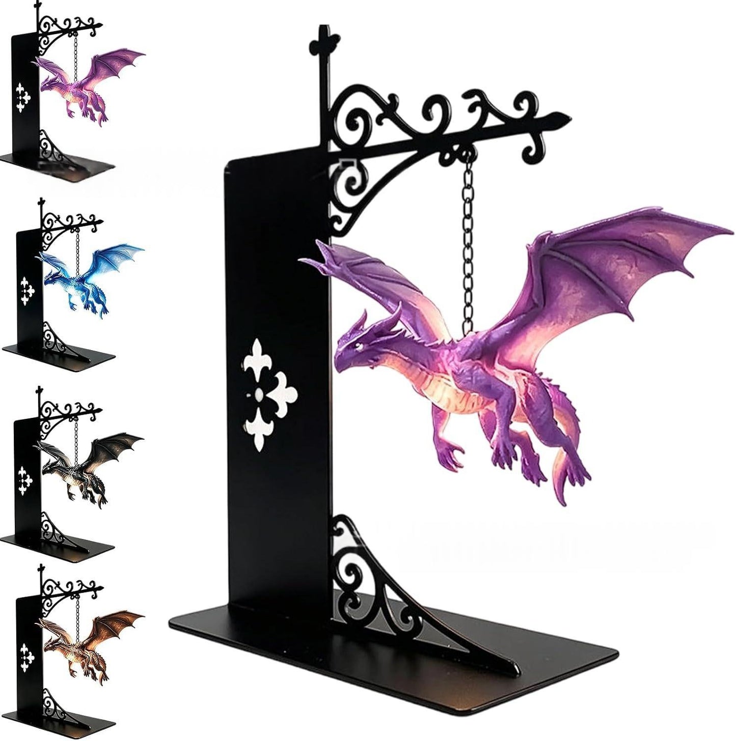 Floating Dragon Bookshelf Lamp