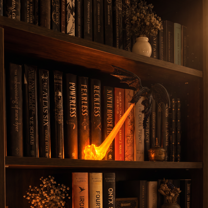 Dragon Flame Book Corner Ornament