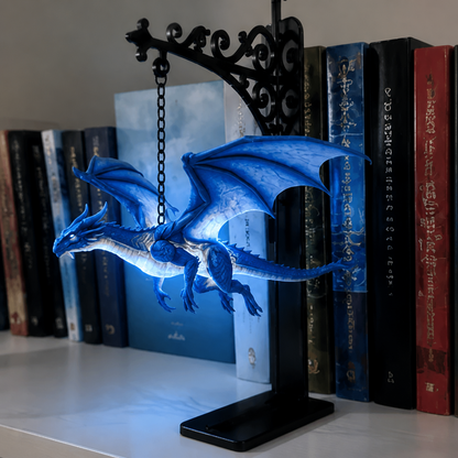 Floating Dragon Bookshelf Lamp